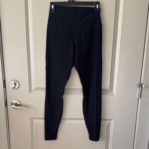 Lululemon Black Wunder Under High-Waisted Leggings